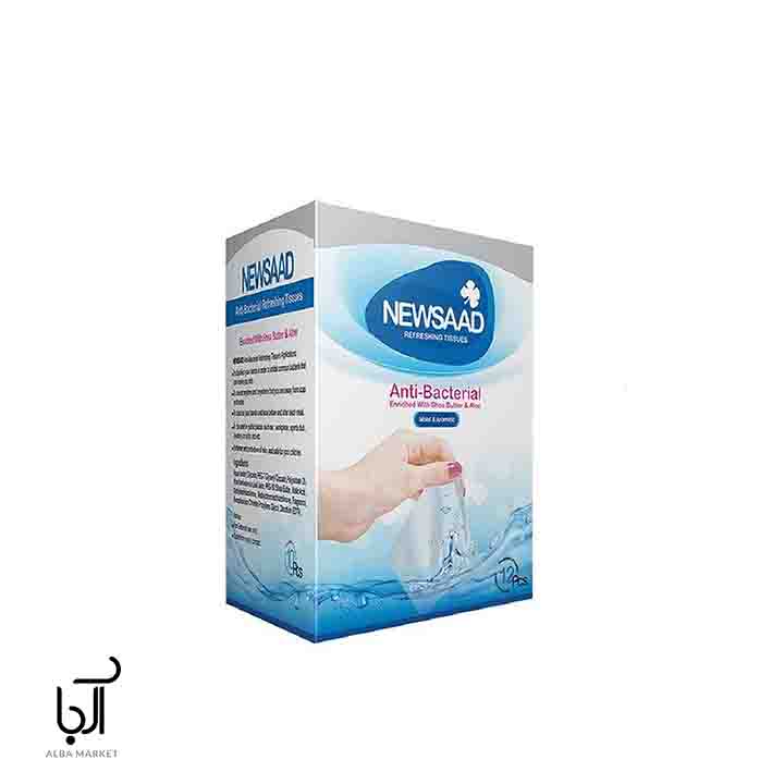 دستمال مرطوب انتی باکتریال نیوساد