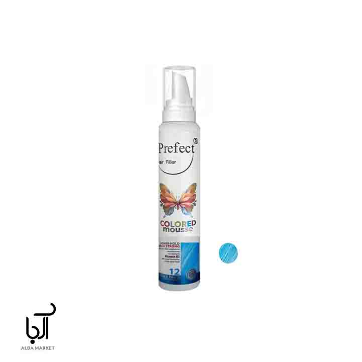 موس مو رنگی آبی لاجوردی 12 پرفکت