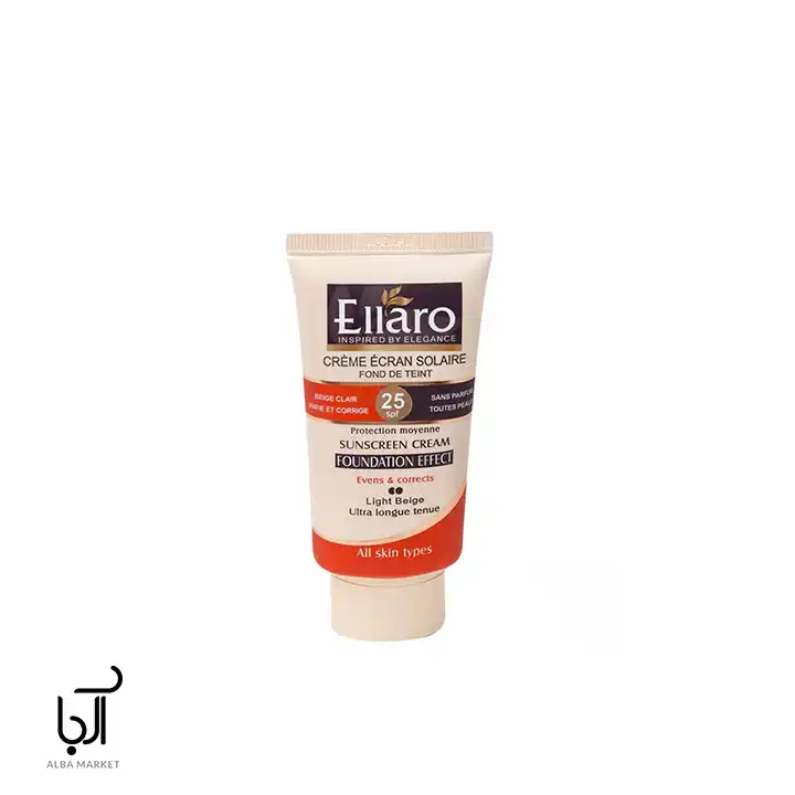 کرم ضد آفتاب بژ روشن انواع پوست الارو