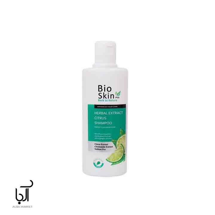شامپو موهای چرب حاوی عصاره لیمو بایو اسکین پلاس
