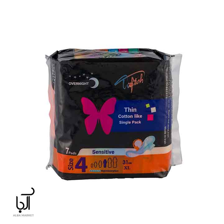 نوار بهداشتی بالدار نازک  تافته