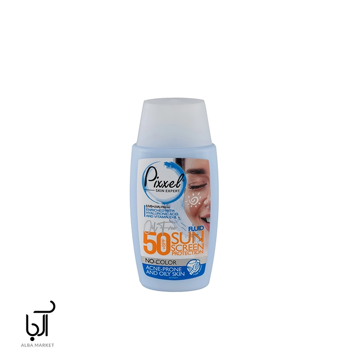 ضد آفتاب بی رنگ پوست چرب پیکسل